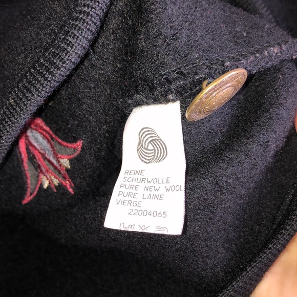 Geiger Black 100% Australian Wool Vintage Coat - Picture 7 of 7